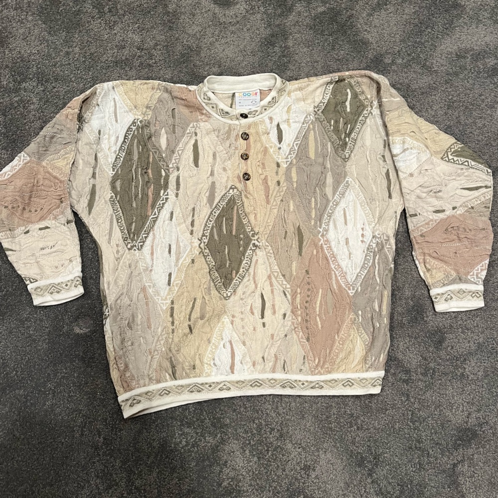 AUTHENTIC COOGI button top sweater